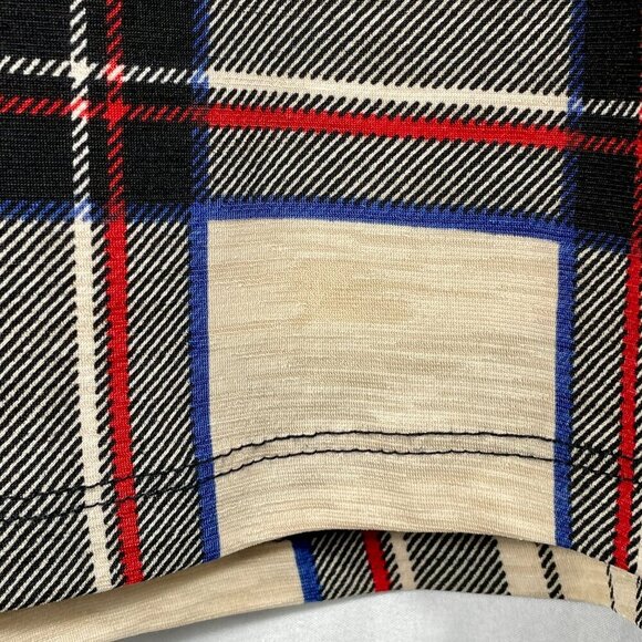 Le Lis Plaid A-Line Skirt XL Stretch Elastic Waist Pockets • Preppy Grunge Twee - Picture 9 of 13